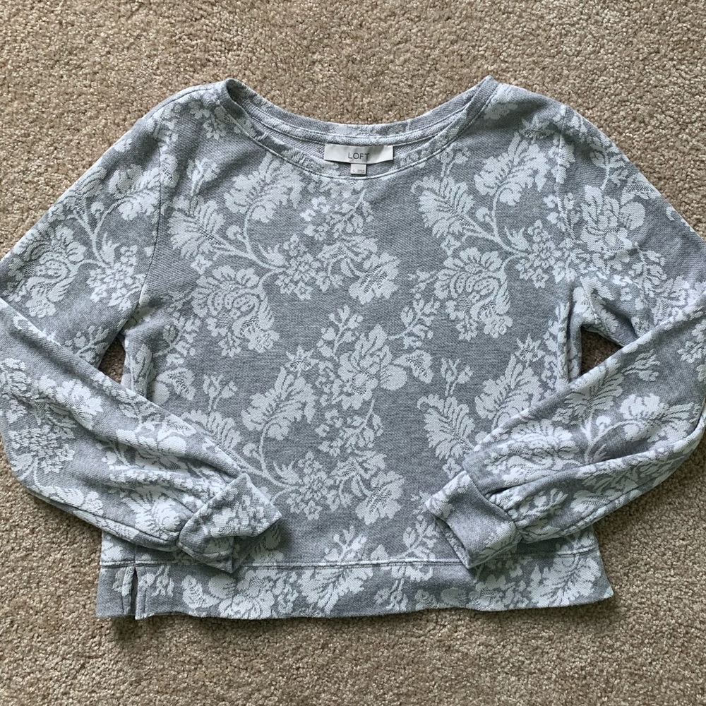 Ann Taylor LOFT Floral Sweatshirt